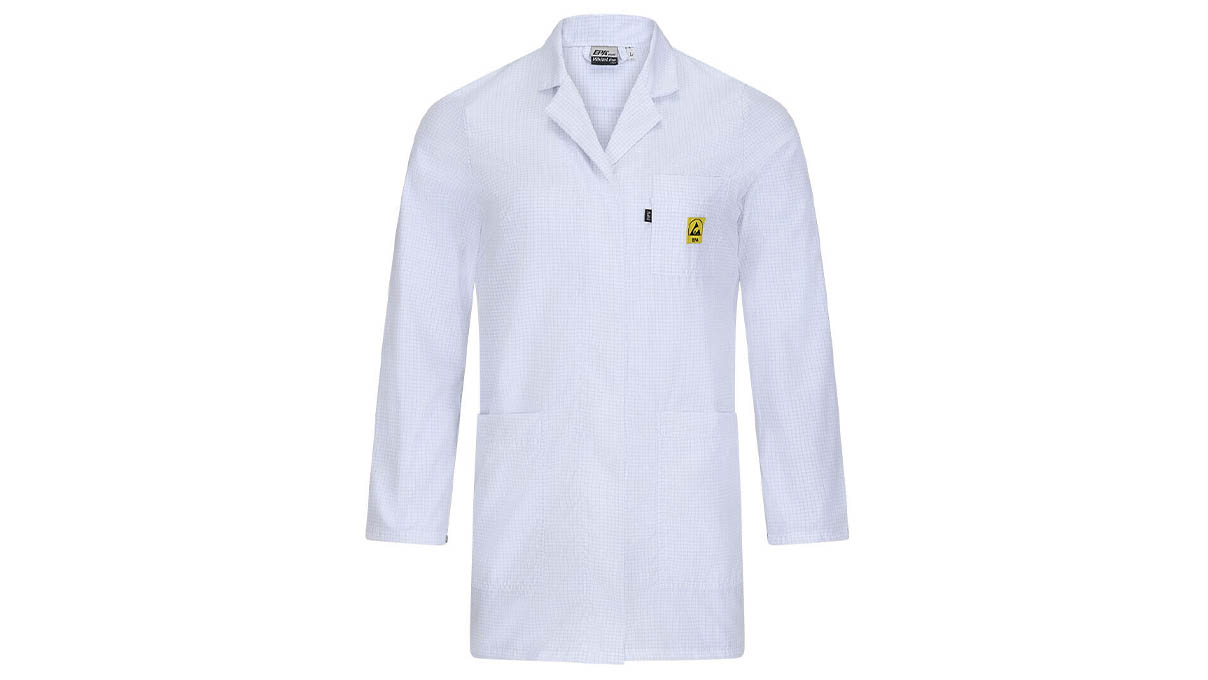 Blouse de travail ESD, modèle WLW-175, manches longues, blouse courte pour femme, taille S