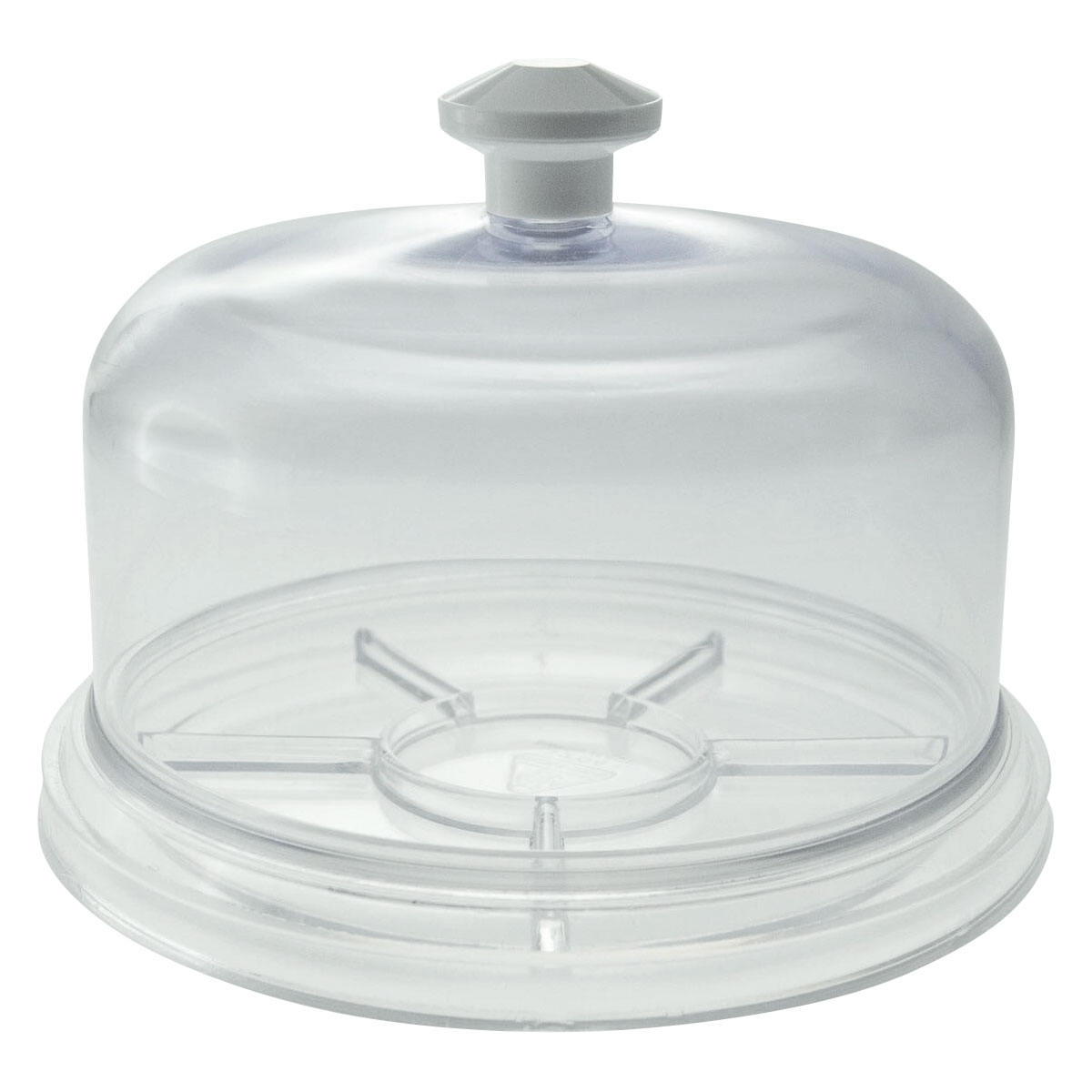 Bergeon 30097-BCT Cloche avec plateau transparent, 6 divisions, Ø int. 88 mm, hauteur sous cloche 45 mm