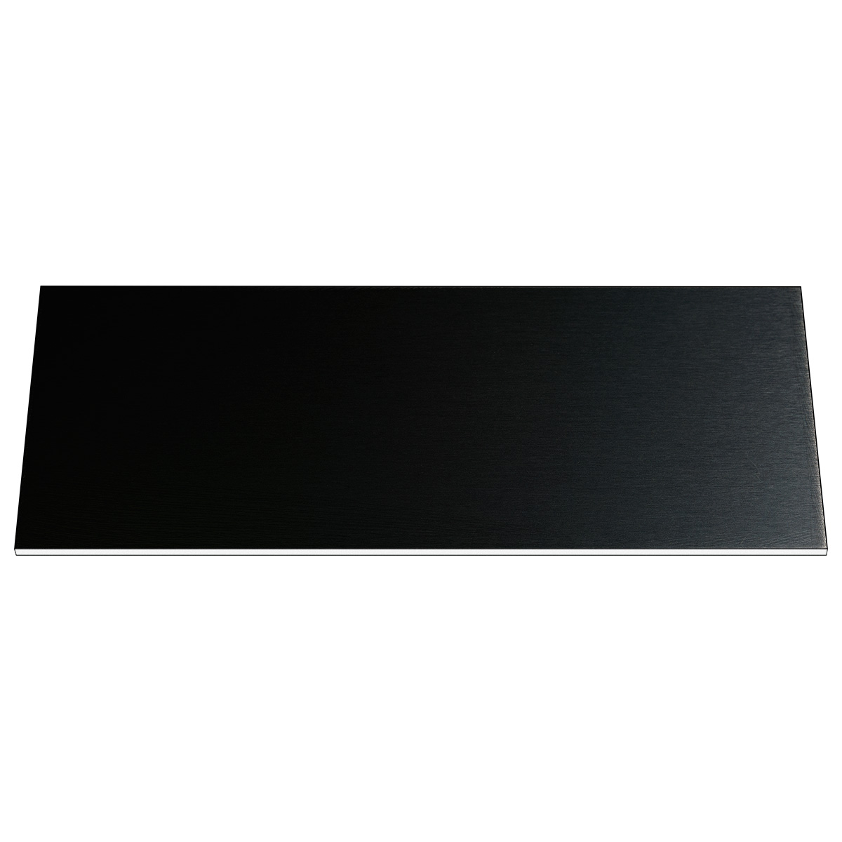 Plaque pour la gravure Resopal, noir, rectangulaire, 100 x 40 mm, épaisseur 1,5 mm, avec colle