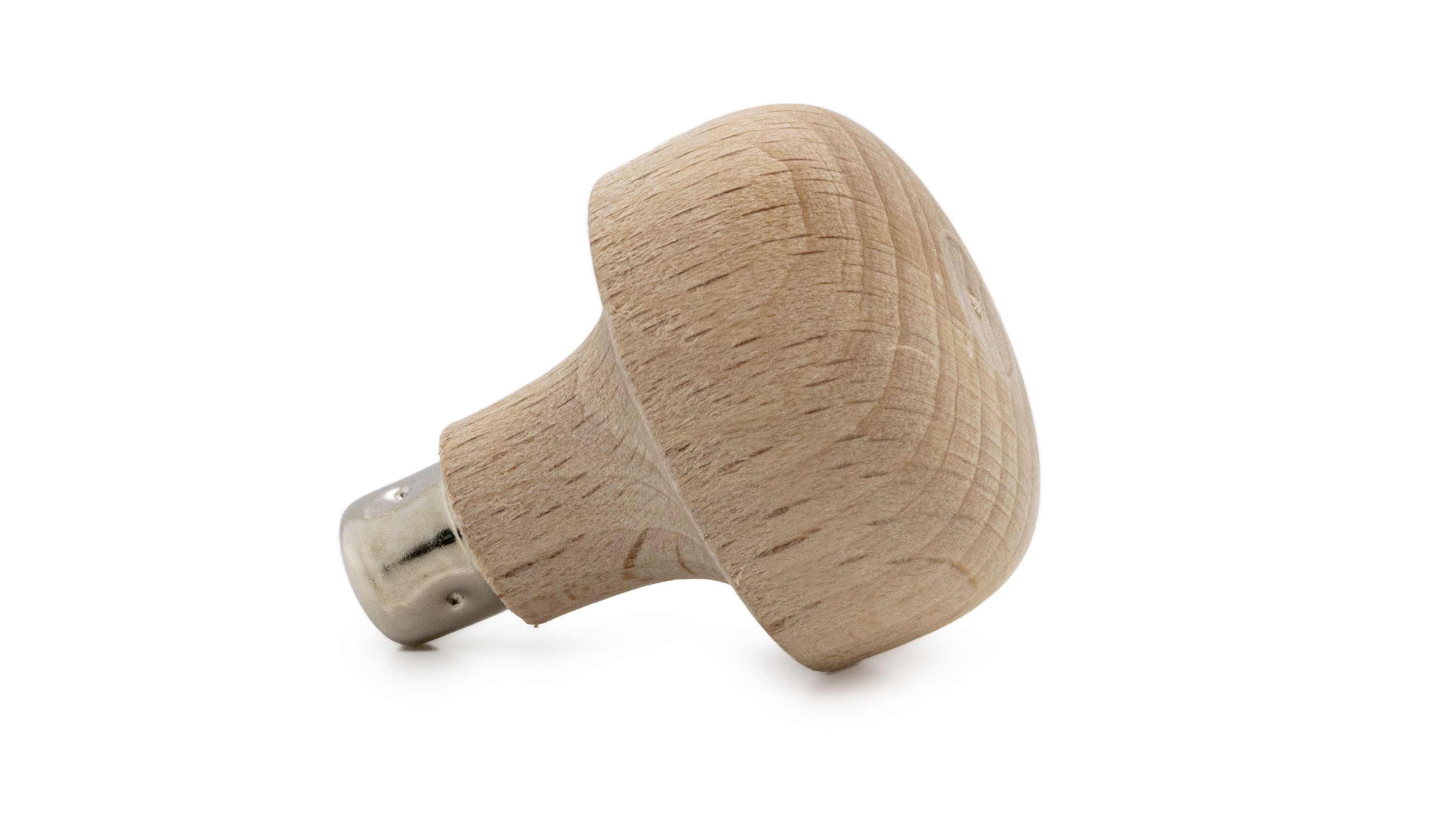 Manche de burin, non laqué, en forme de champignon aplatie, Ø 34 mm, longueur 35 mm