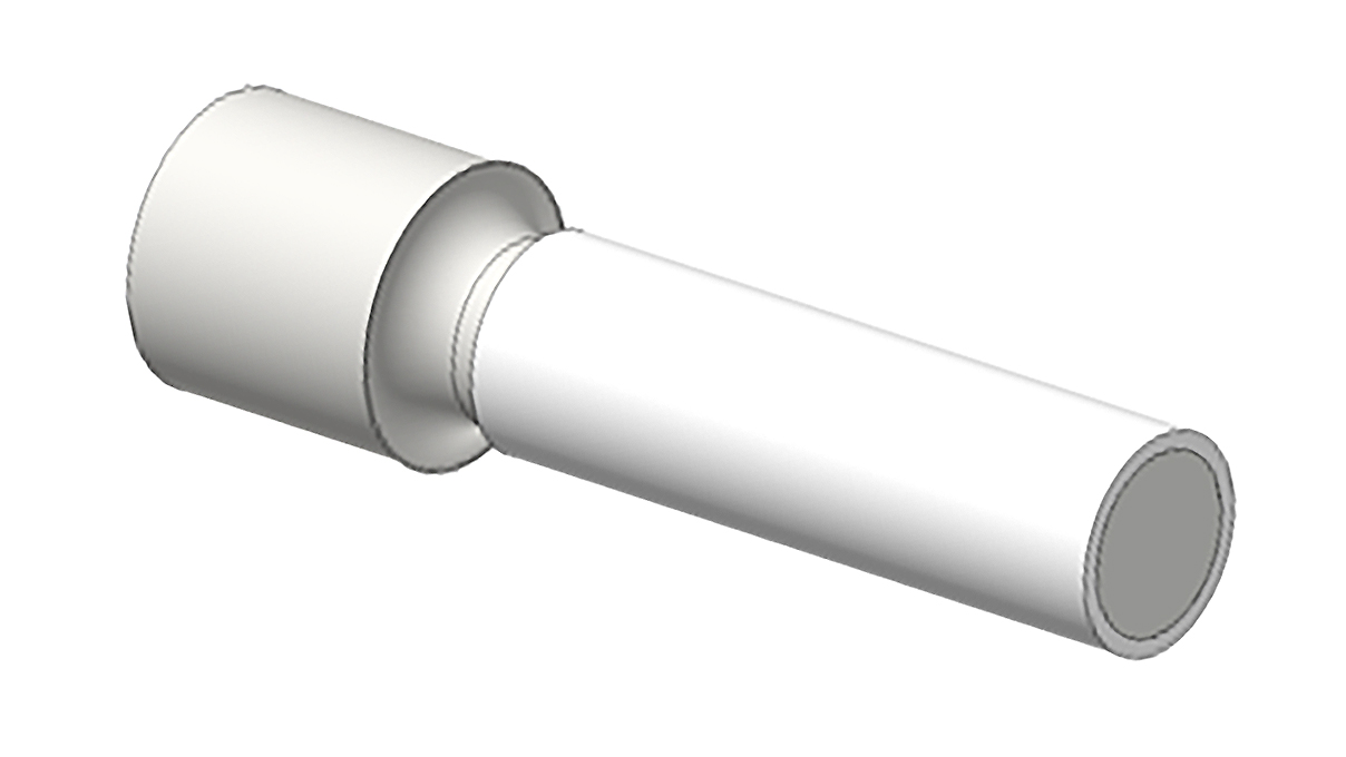 Poulie caoutchouc lisse Ø 30 (M8), 30 Shore, blanc, pour les machines Crevoisier