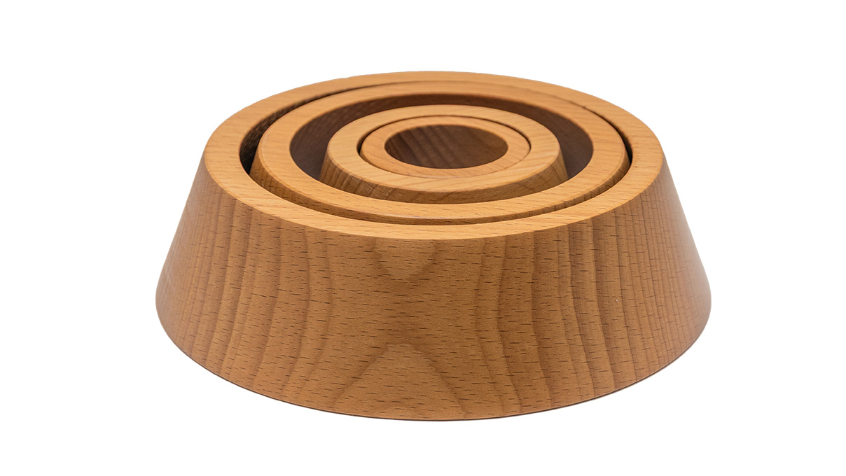 Bergeon 30045 Kit de supports en bois pour horloges et réveils, Ø 72, 98, 145, 175 mm