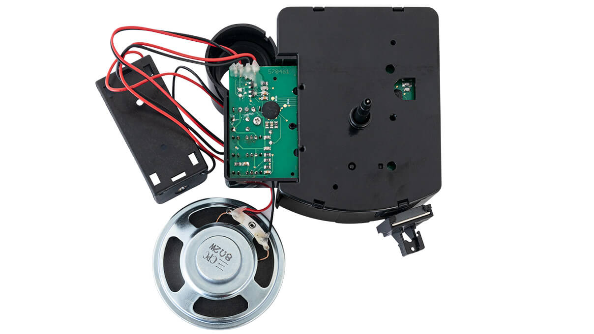 Mouvement radio piloté à balancier UTS 700 (DCF) HSL 17,8 mm 4/4 Westminster/Bim Bam avec accessoires