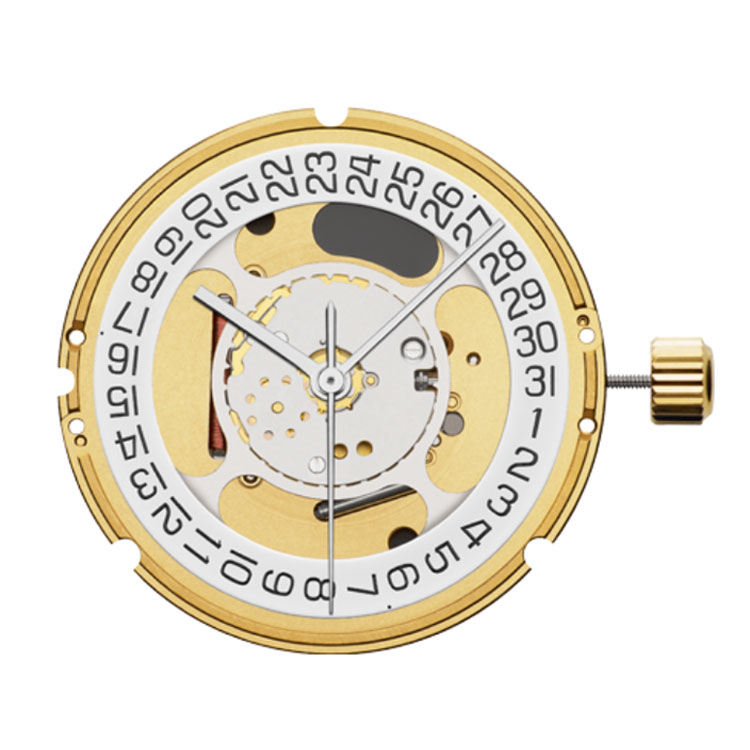 Mvt. ETA F07.115 MH1 13 1/4''' DATE3 SC Quartz (371 | SR920SW) - HeavyDrive - Blanc/Noir