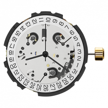 Mvt. ETA G10.962 H1 13 1/4''' DATE4, SUSP. SS 60SEC TIME ZONE CHR Quartz (394 | SR936SW) - PowerDrive