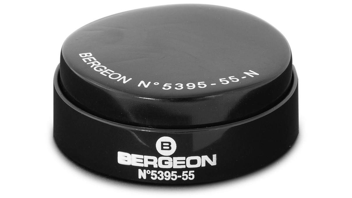 Bergeon 5395-55-N coussin d'emboîtage, gel, noir, Ø 55 mm