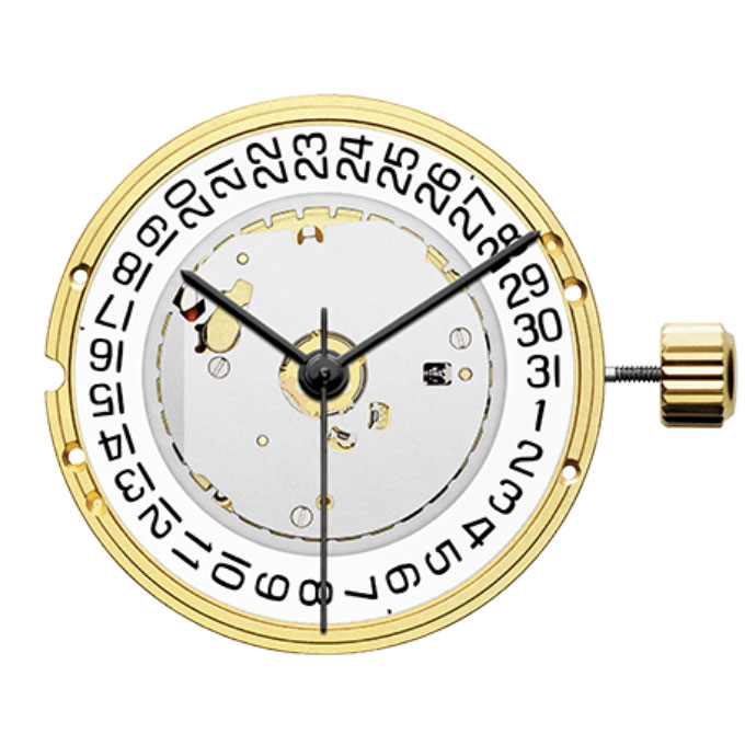 Mvt. ETA E64.111 H1 11 1/2''' DATE3 SC QUARTZ (373 | SR916)