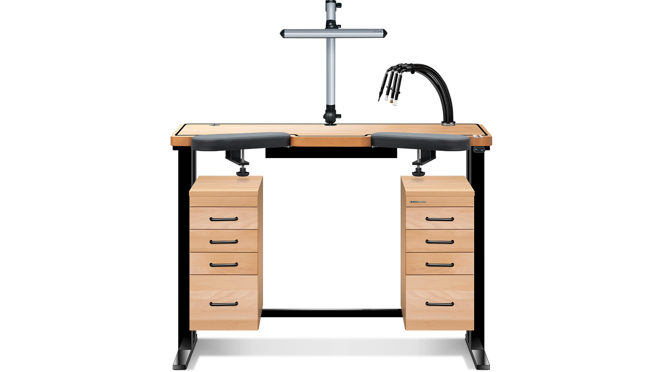 Établis Ergolift Evolution, plan de travail 120 x 60 x 4 cm, hêtre Établis Ergolift Evolution, plan de travail 120 x 60 x 4 cm, hêtre