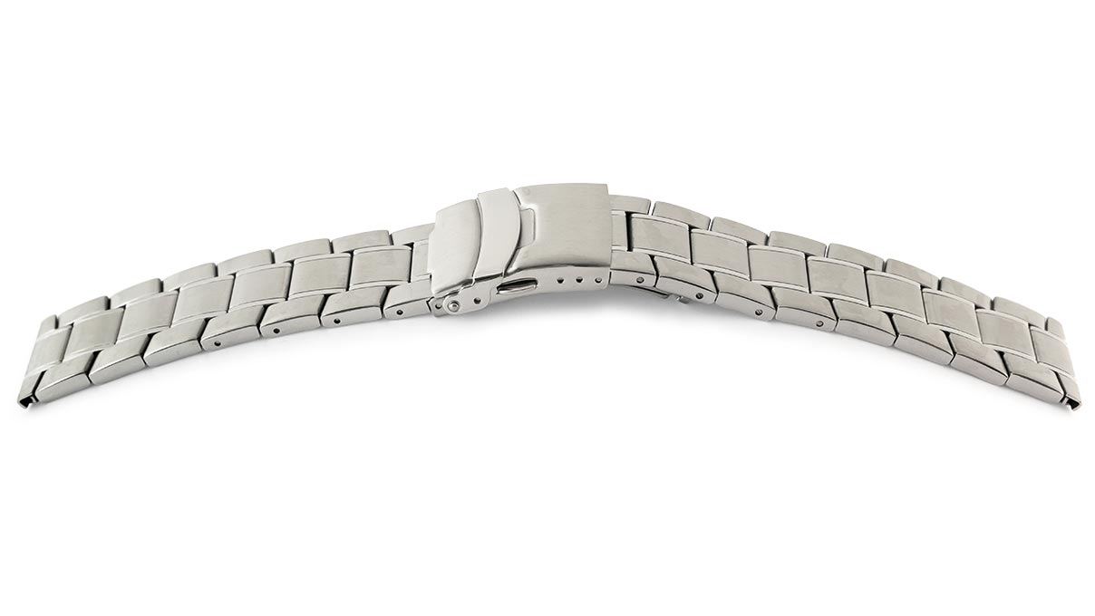 Uhrband Sport, Edelstahl, Breite 22 mm, Anstoß 22 mm, Länge 180 mm