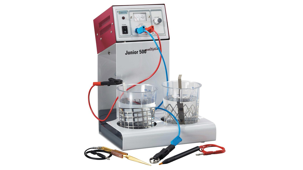 Appareil de galvanisation compact JUNIOR 500 multiplaque, y compris 3 récipients en plastique, 500 ml