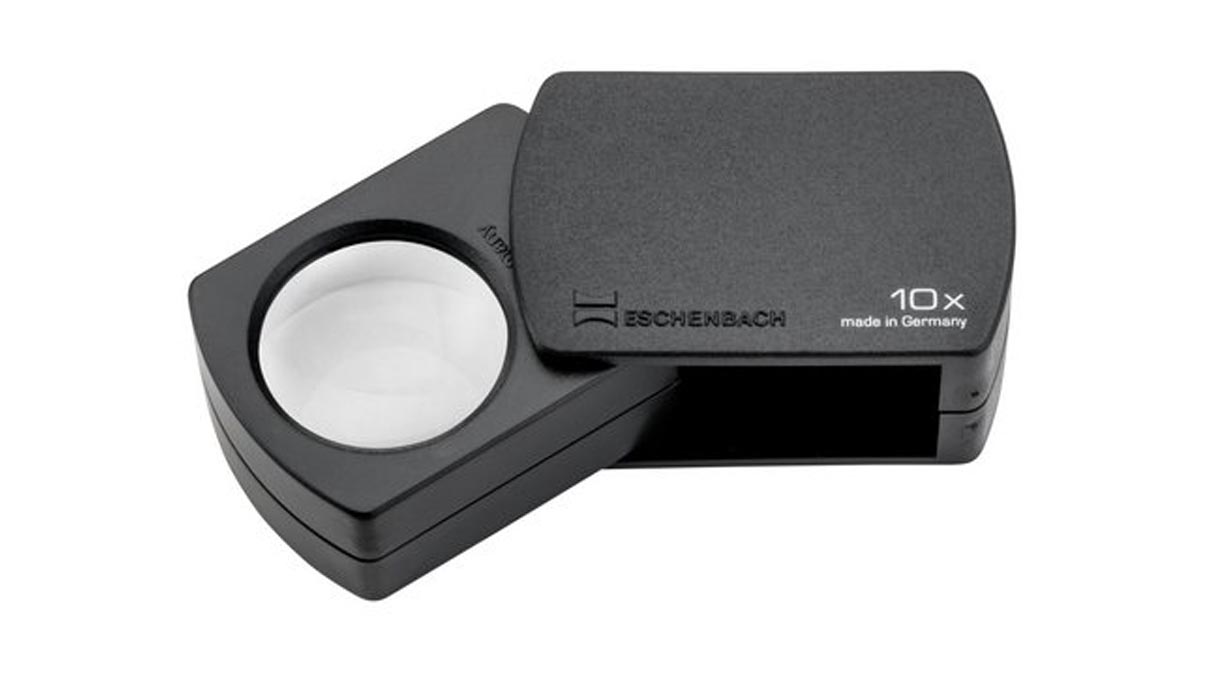 Eschenbach 110910 Loupe pliante, petite, aplanétique, grossissement 10x