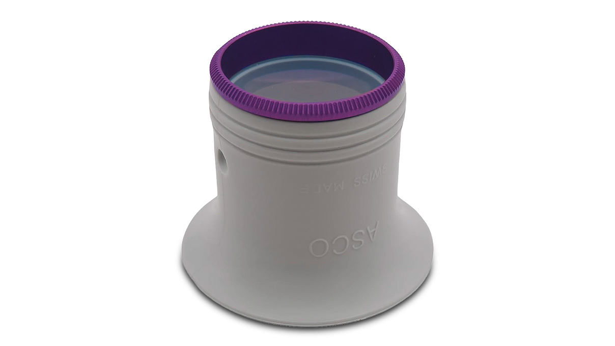 Asco Loupe d'horloger type HC, Élargissement 3,5x, Violet