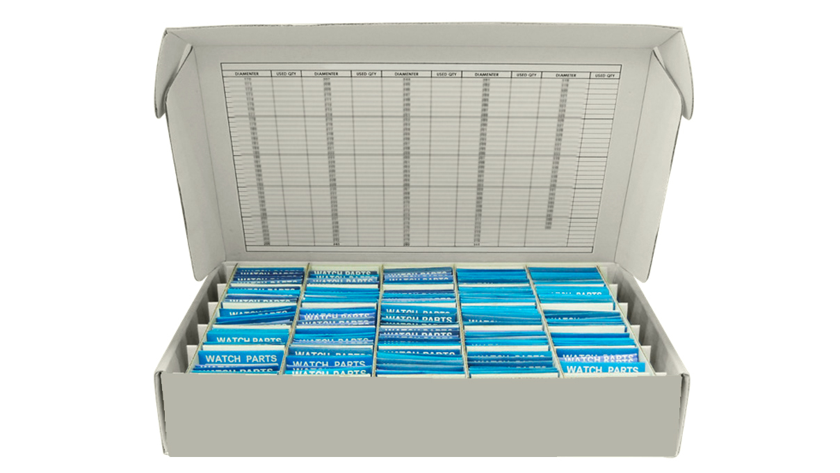 Assortiment de 181 verres minéraux, MST 140 - 320 épais 0,8 mm dans une grande boite d´assortiment