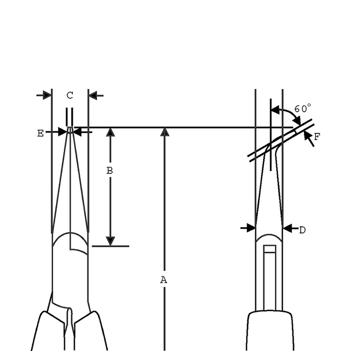 Lindstrom Pince à chaine courbé sans frappe,  longueur 129 mm N° 7892
