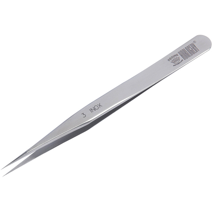 Pince à épiler 2 en Inox,  avec extrémité pointue, 120 mm, en bulk