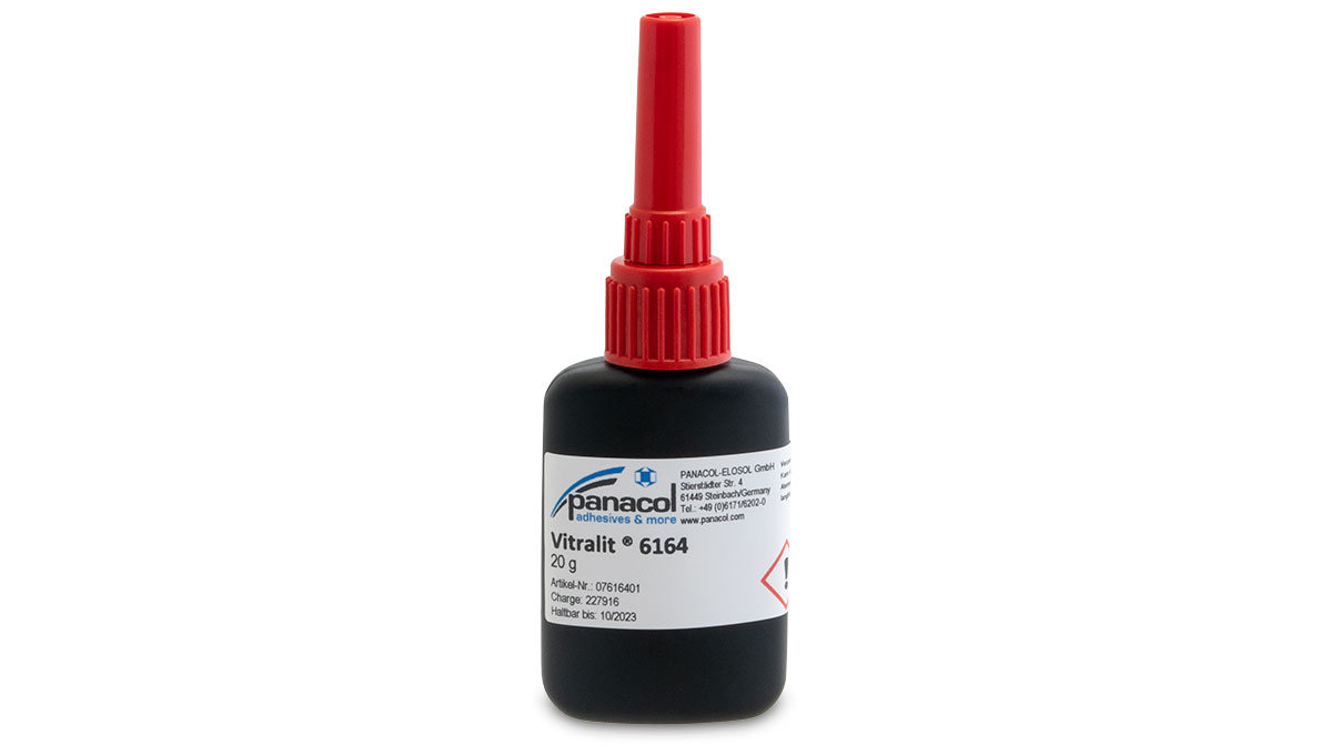Vitralit 6164, adhésif UV, bouteille avec  pointe de dosage, 20g