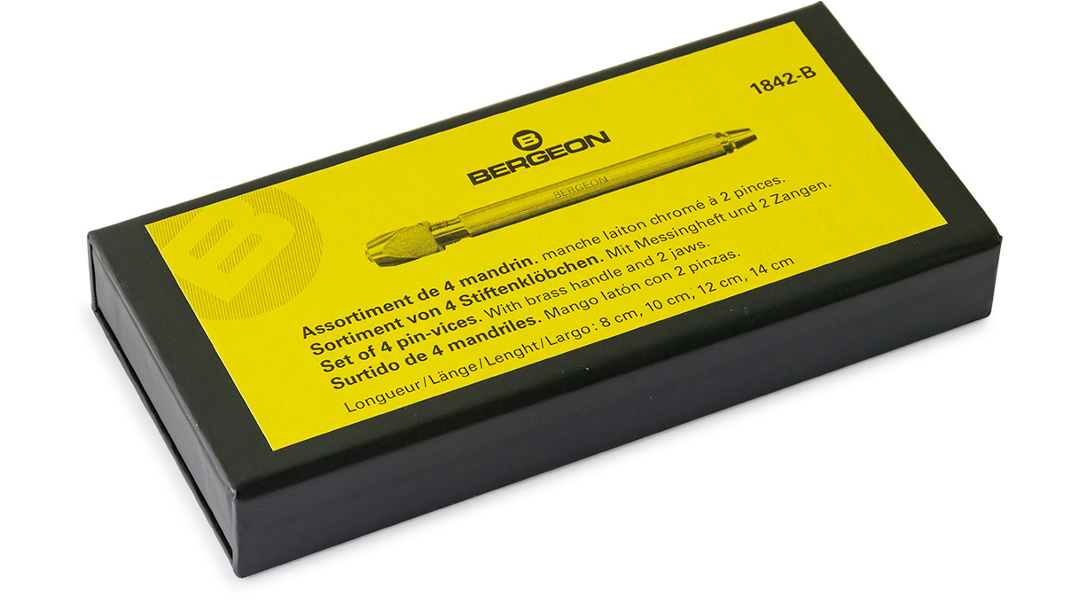 Bergeon 1842-B Assortiment de 4 mandrins, têtes carrées