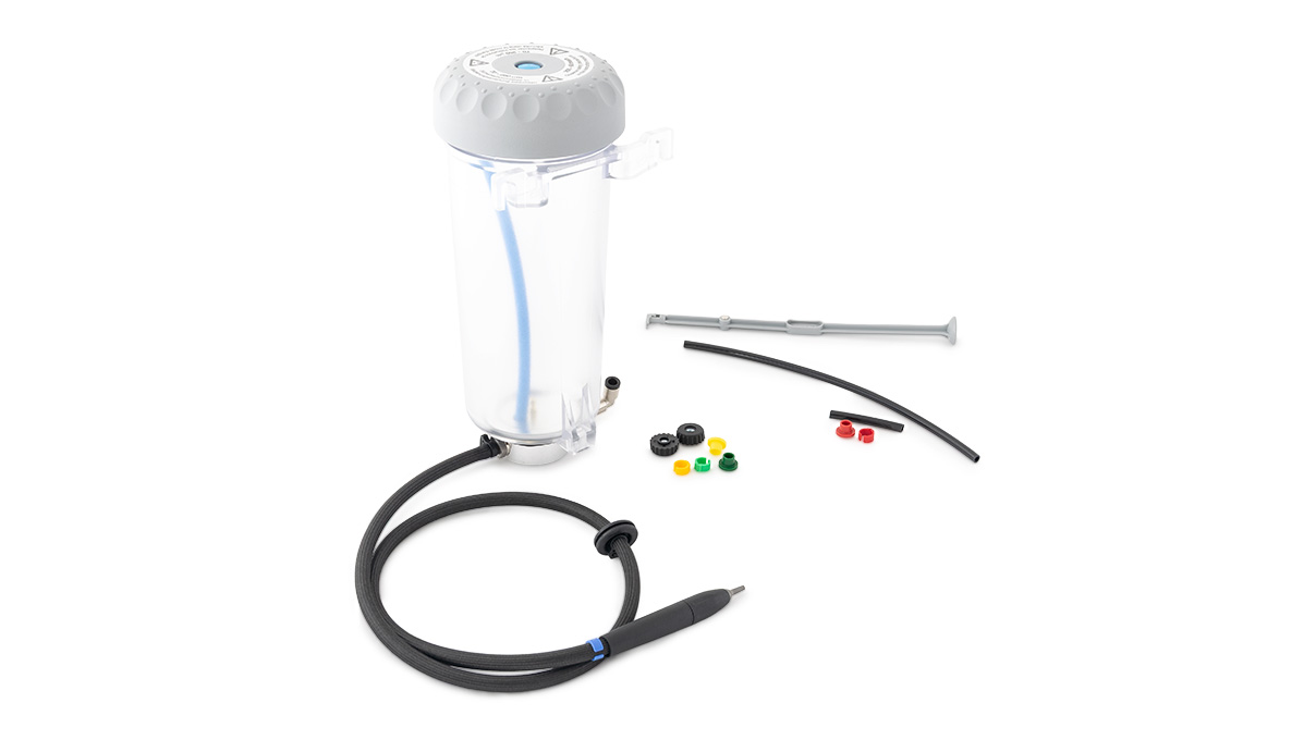 Renfert Réservoir supplémentaire 70 - 250 µm, à droite, pour Vario Basic, avec buse 1,2 mm