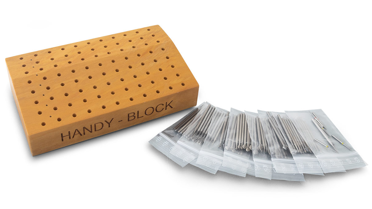 Assortiment de 88 fraises diamantées, HM et WS, diverses dimensions