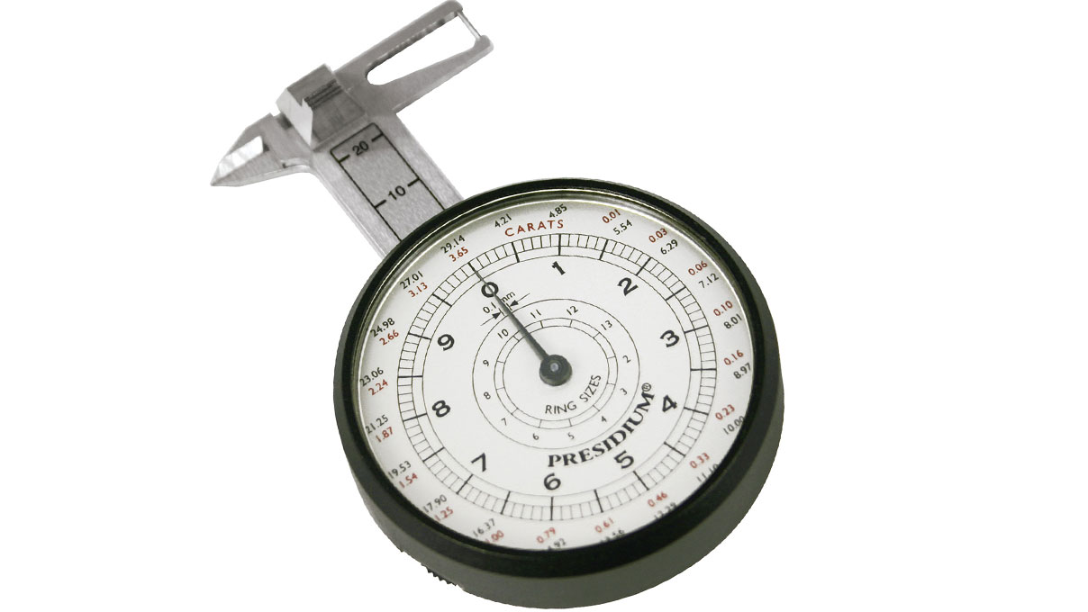 PDG Presidium Dial Gauge Calibre de pierres avec tableau (affichage analogue)