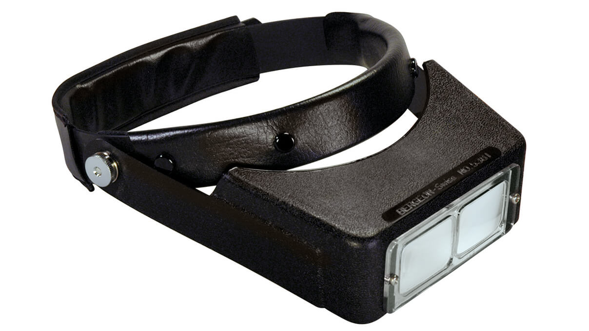 Bergeon 5381-DA05 Loupe binoculaire, 2,5x, monture de lentille réglable
