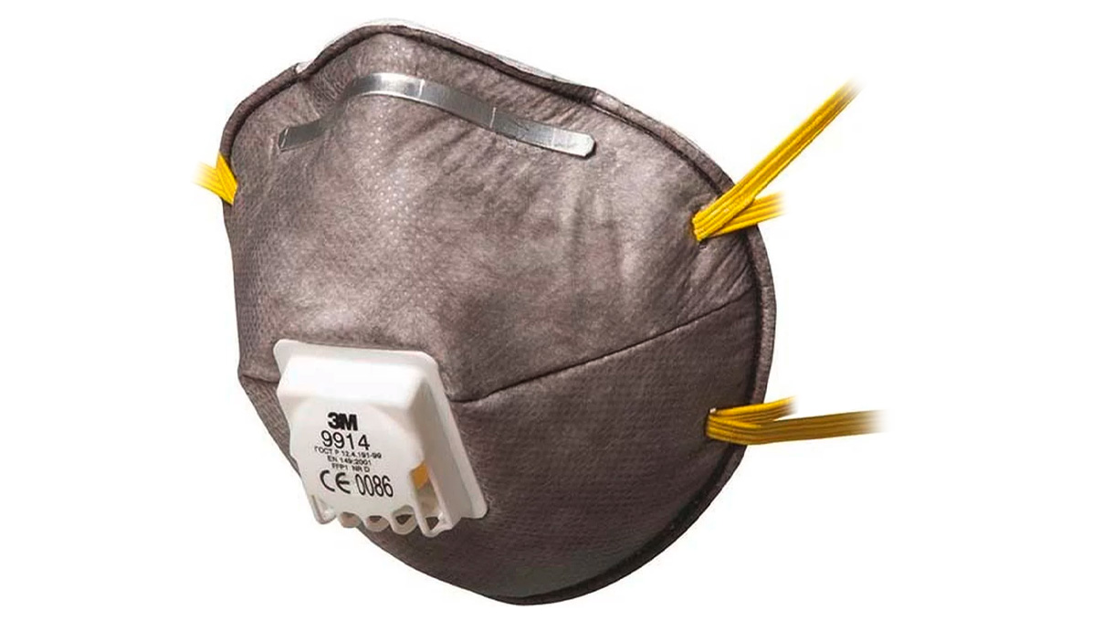 Protection respiratoire Masque à particules spécial FFP1, avec valve d'expiration, gris