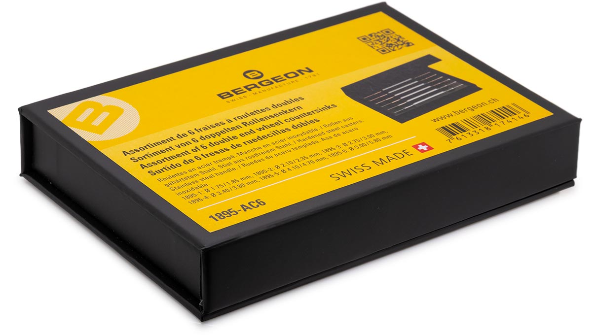 Bergeon 1895-AC6 jeu de fraises à molettes, 6 pièces