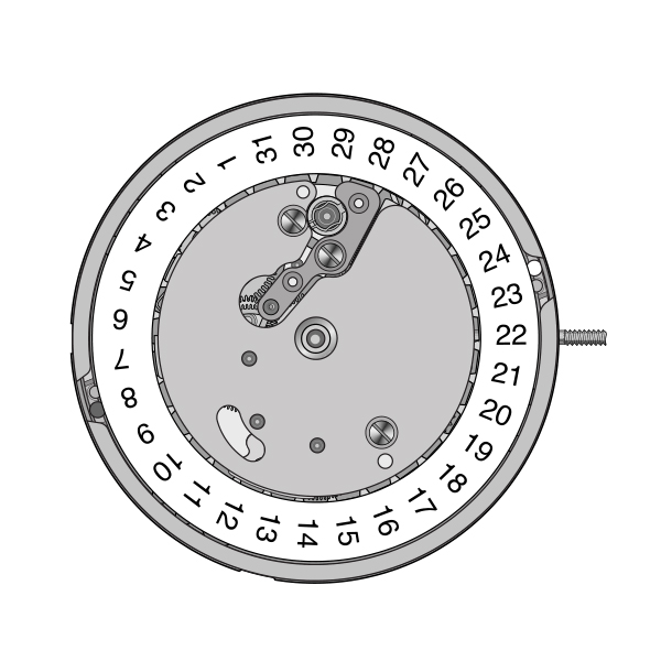 Mvt. ETA 2895-1 11 1/2``` SS DATE3 AUT