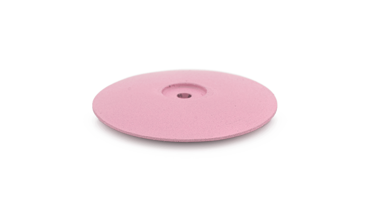 Polissoir Universal, rosé, lentille, Ø 22 x 4 mm, souple, grain très fin