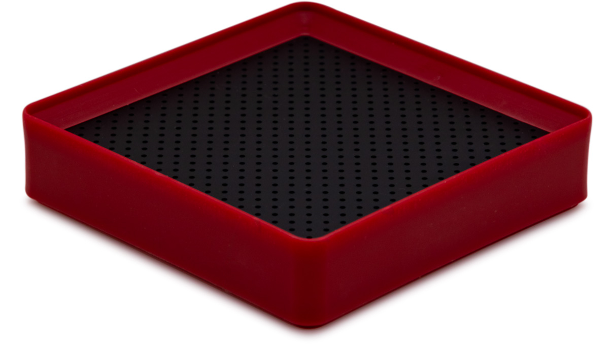 Lecureux Support à vis avec trous, rouge, pour Ø 0,7 mm
