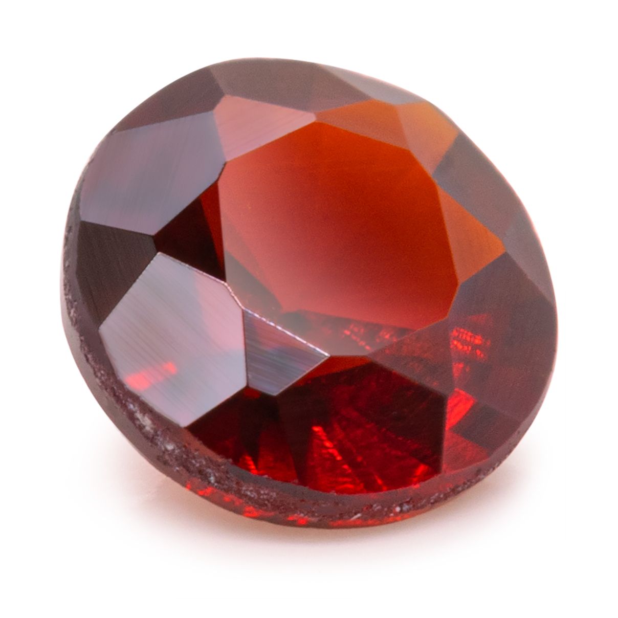 Grenat, rouge, rond, taillée brillante, Ø 3,5 mm
