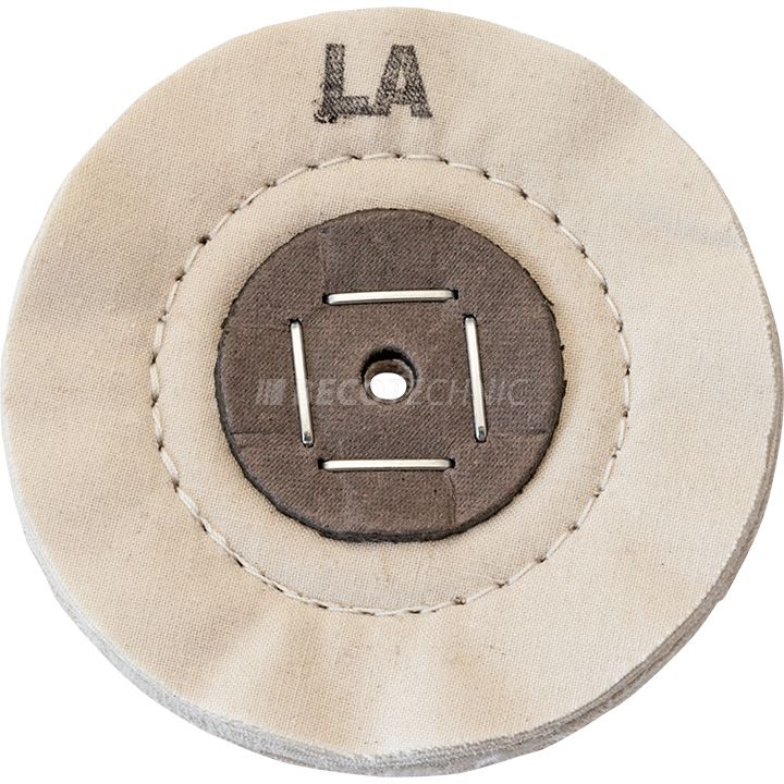 Merard disque de polissage LA, coton, naturel, Ø 100 x 10 mm, noyau en carton, cousu