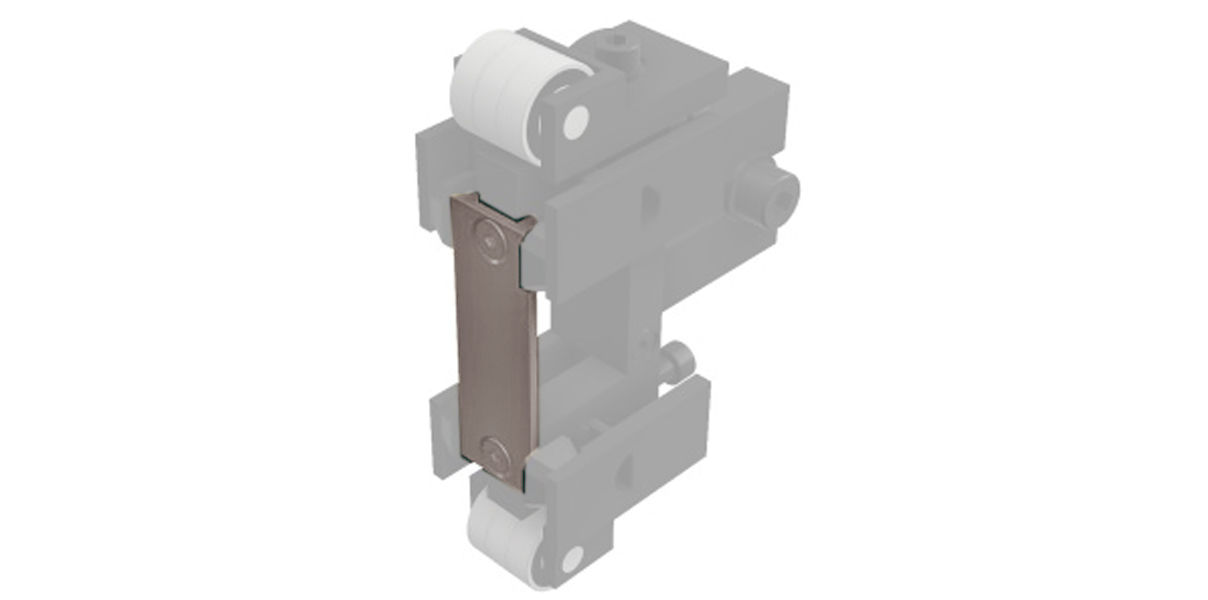 Plaque d'appui interchangeable C501-LA-10, acier trempé, largeur 10 mm