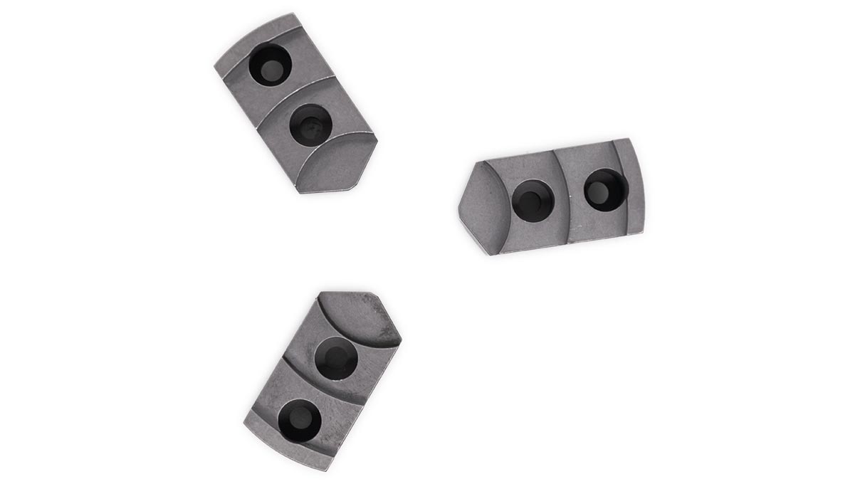 Jeu de 3 mâchoires de serrage, acier trempé, pour serrage extérieur