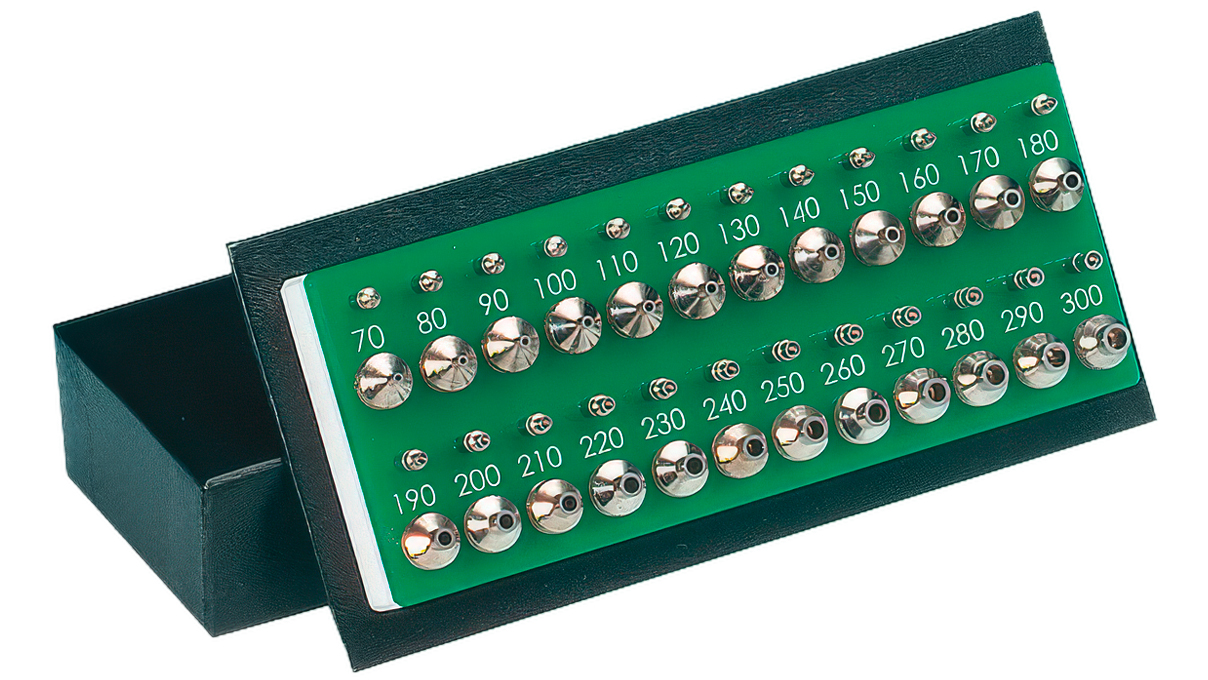 Horia AS 04-04 Jeu de Poussoirs et tasseaux, 24 poussoirs à pompe et 24 tasseaux, Ø
4.0 mm