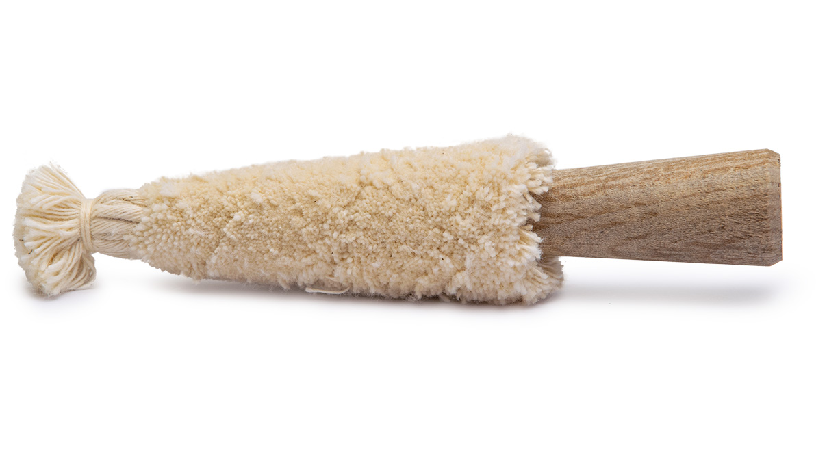 Brosse conique pointue en coton longueur env. 160 mm