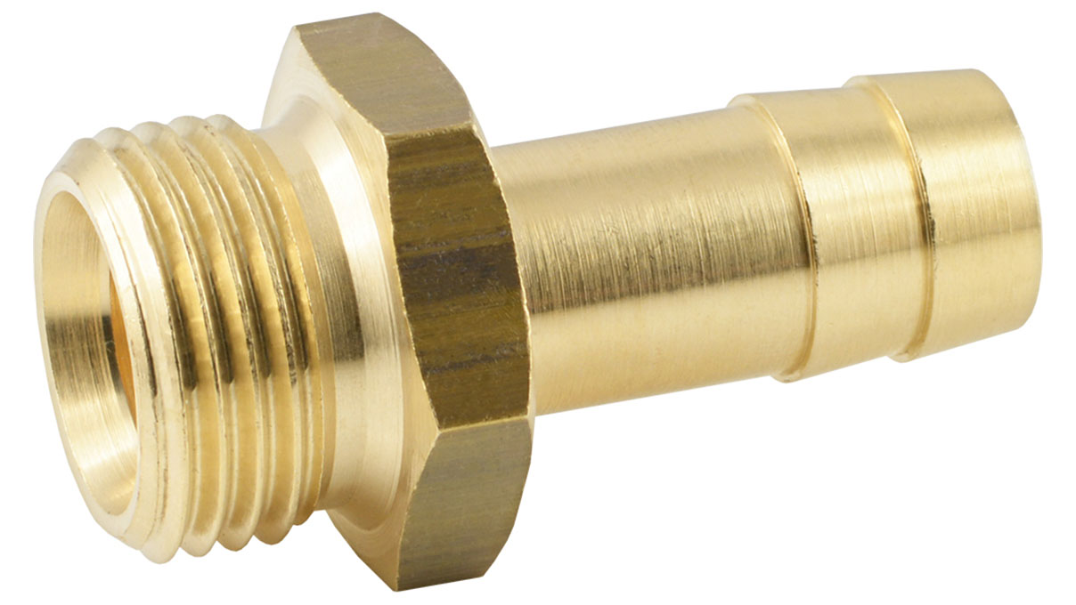 Raccord cannelé fileté, laiton, filetage extérieur cylindrique, G1-1/4"