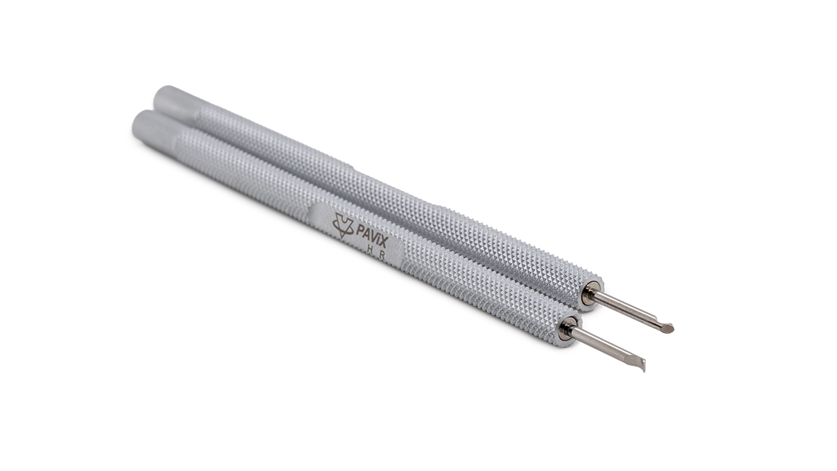 VOH Leviers pour aiguilles, acier, 1,5 mm, 1 paire