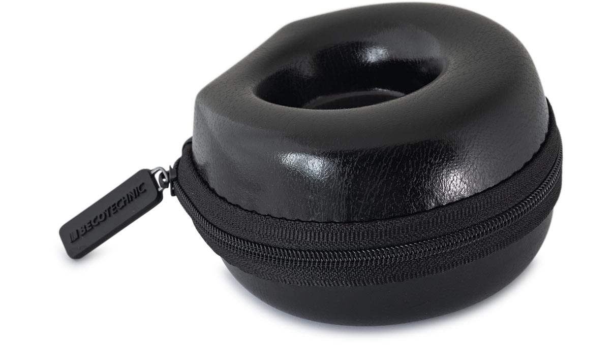 Watch Box Donut, kleines Uhrenetui, Hardcase, glänzendes Lederimitat, schwarz Watch Box Donut, kleines Uhrenetui, Hardcase, glänzendes Lederimitat, schwarz