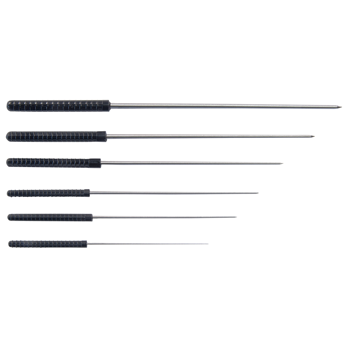 Assortiment de 6 alésoirs à manche, Ø 2,2 - 6,0 mm