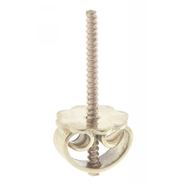 Vis sans tête 1 x 14 mm, avec écrou, 585/- or blanc