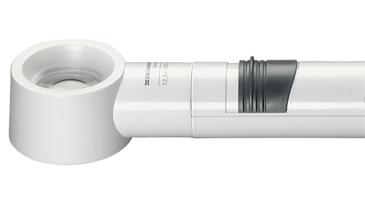 Eschenbach 155071 varioPlus, Loupe éclairante avec échelle, Ø 35 mm, grossissement 10x