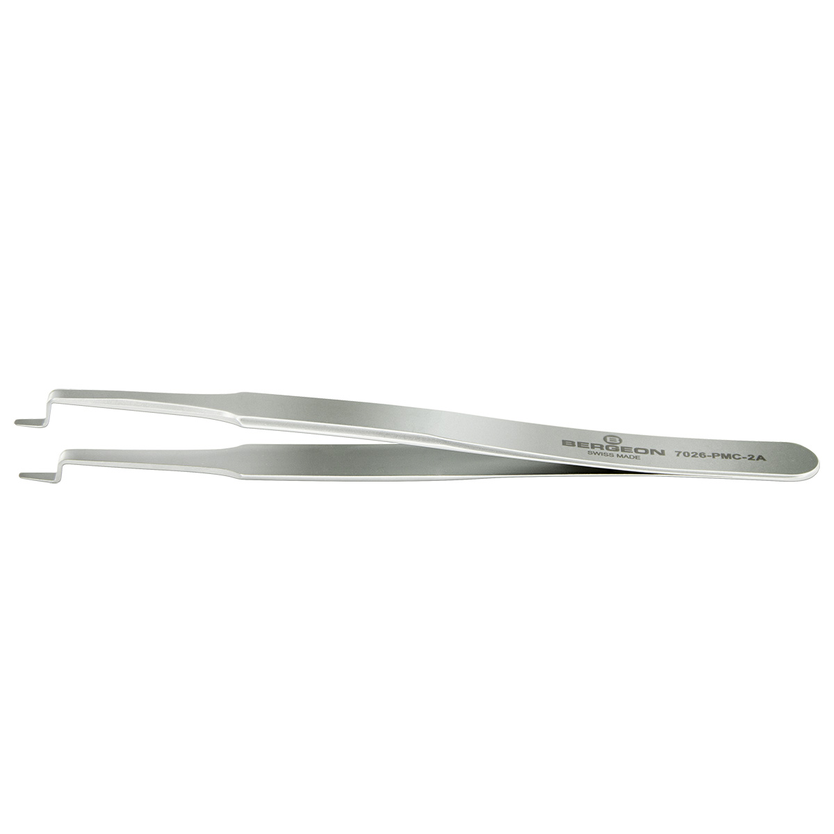 Bergeon 7026-PMC-2A brucelles coudées, pour poser et enlever les aiguilles