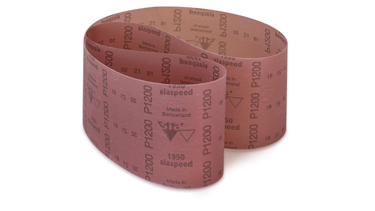 Siaspeed 1950 Bande abrasive sans fin, Taille du grain 1200, 100 x 1000 mm