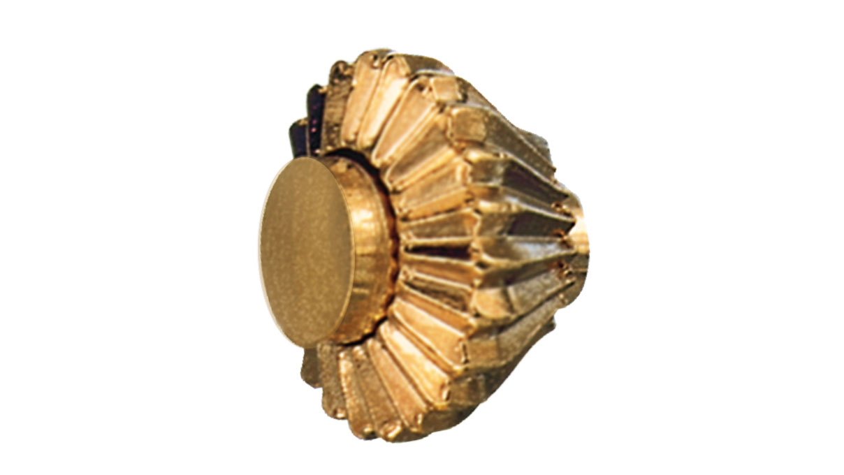 Couronnes pour montres de poche, Plaqué or, Avec boutons, 8.25/1.2, 1 Micron