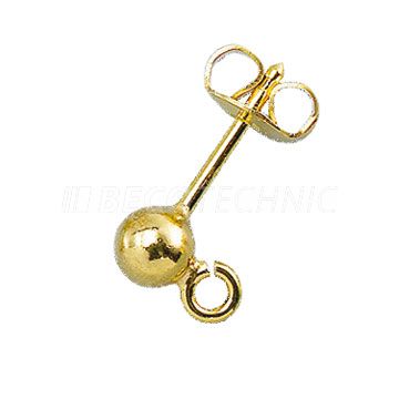 Montures argent doré 3 mm.