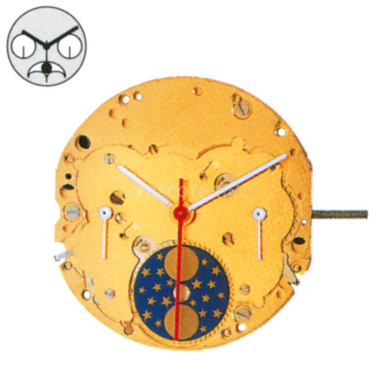 Mvt. Ronda 706.1 10 1/2''' DATE3/DAY9 SC MOON6 Quartz (371 | SR920SW), Swiss Made