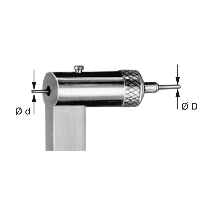 Bergeon umkehrbare Brosche für Schraubenausdreher, Enden je 0,60 und 0,70 mm