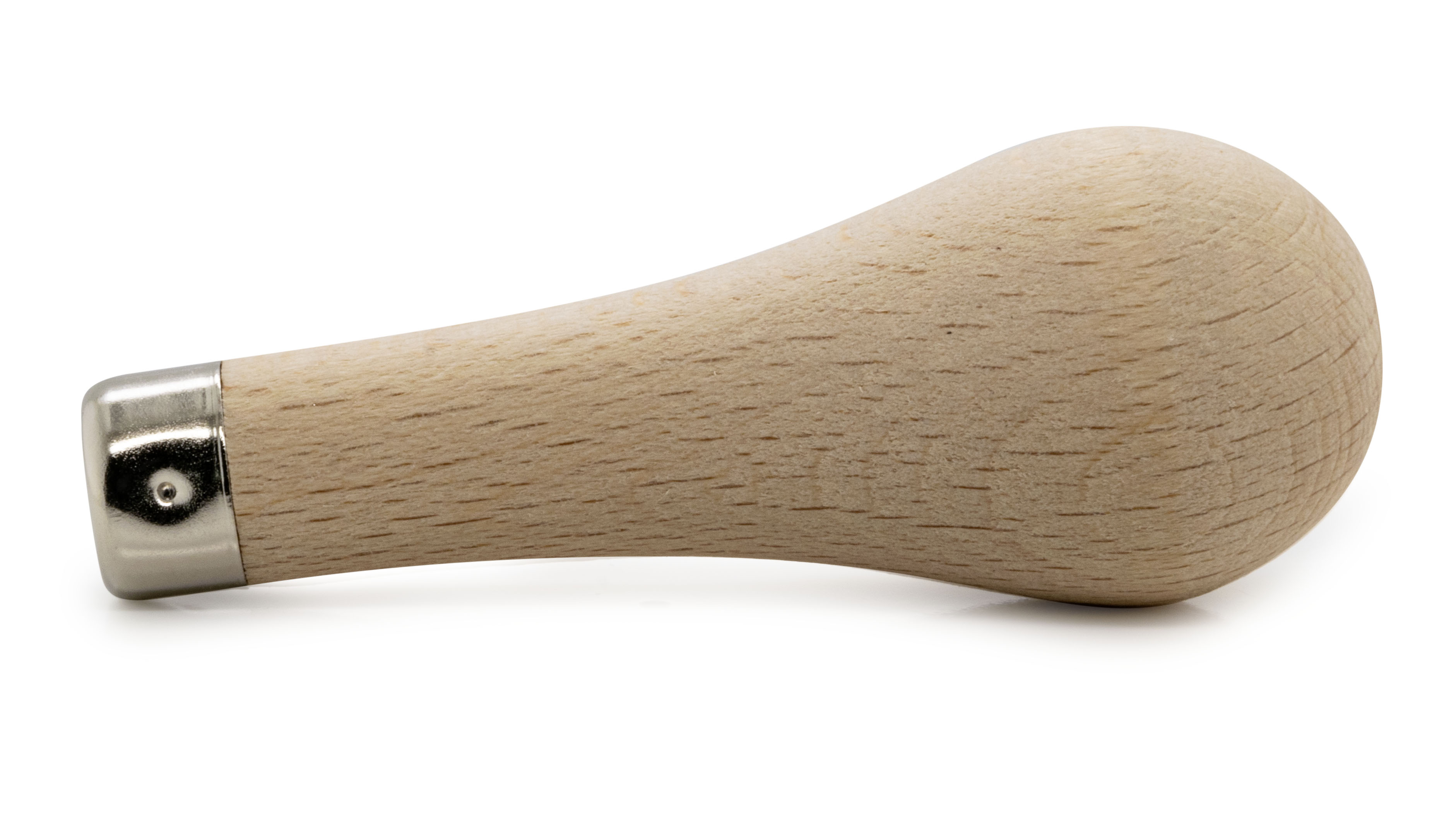 Manche de burin, non laqué, en forme de poire, Ø 28 mm, longueur 76 mm
