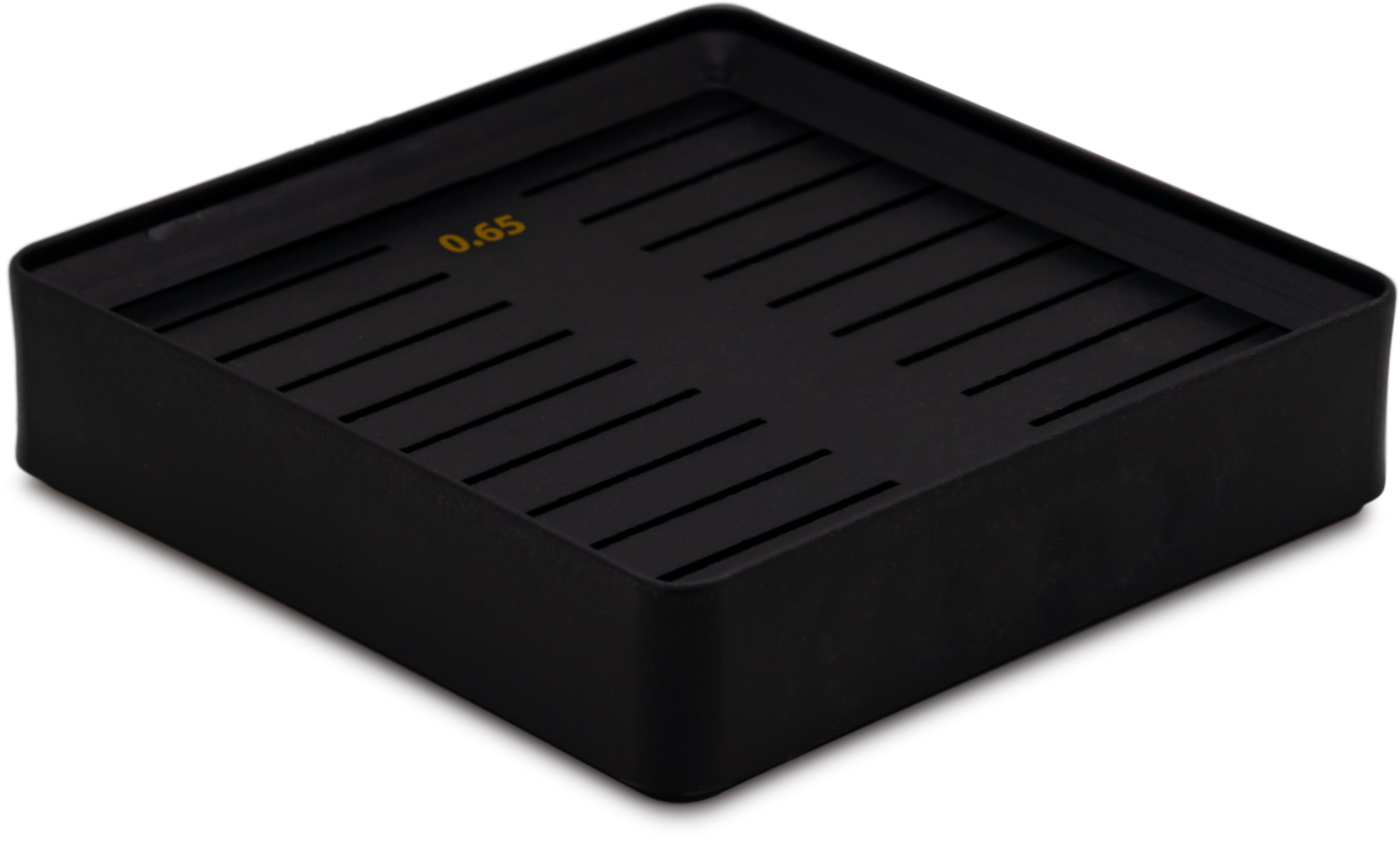 Lecureux Support à vis avec fentes, noir, pour Ø 0,65 mm